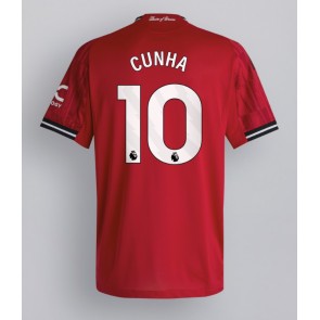 Manchester United Matheus Cunha #10 Hemmatröja 2025-26 Kortärmad